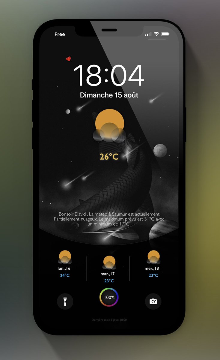 TeboulDavid1's tweet photo. In love with my tonightโs LS ๐๐ฅ
.
.
๐ #YoorWeather 1.6.2 ๐@JCRocky5 ๐ฅ
๐ฎ Weather Icons @apodo_ ๐ฅ๐ฅ๐ฅ
.
.
#ios14homescreen
#ios14icons
#nojailbreak
#shortcuts
#wallpaper
@screenshot_pro
#iOS15beta4
#YoorWeather https://t.co/VUbuTbn9dF