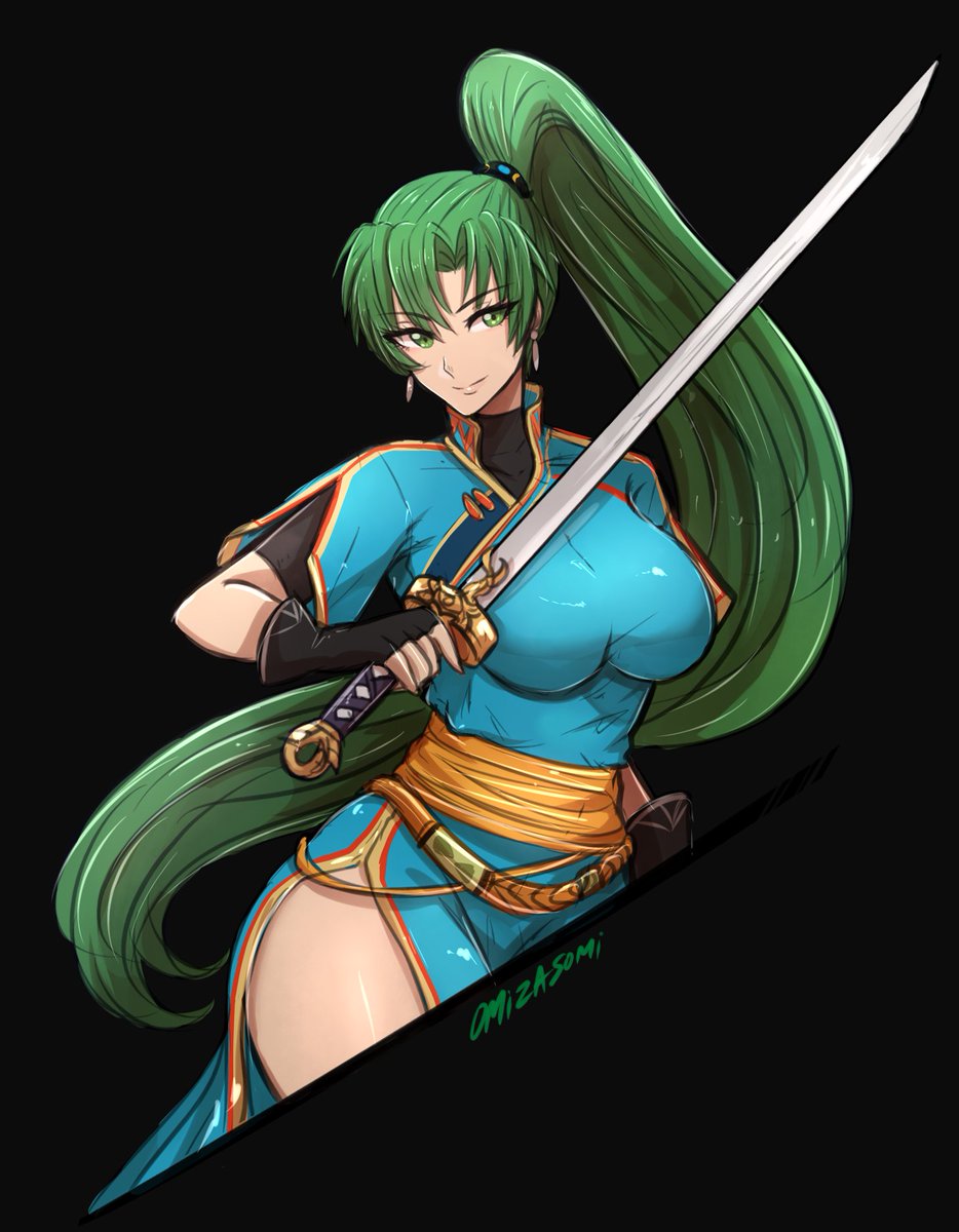 RT @Omiza_Zu: Lyn from Fire Emblem 
White background- https://t.co/81DidVJEVO https://t.co/Uws6p7TKiW