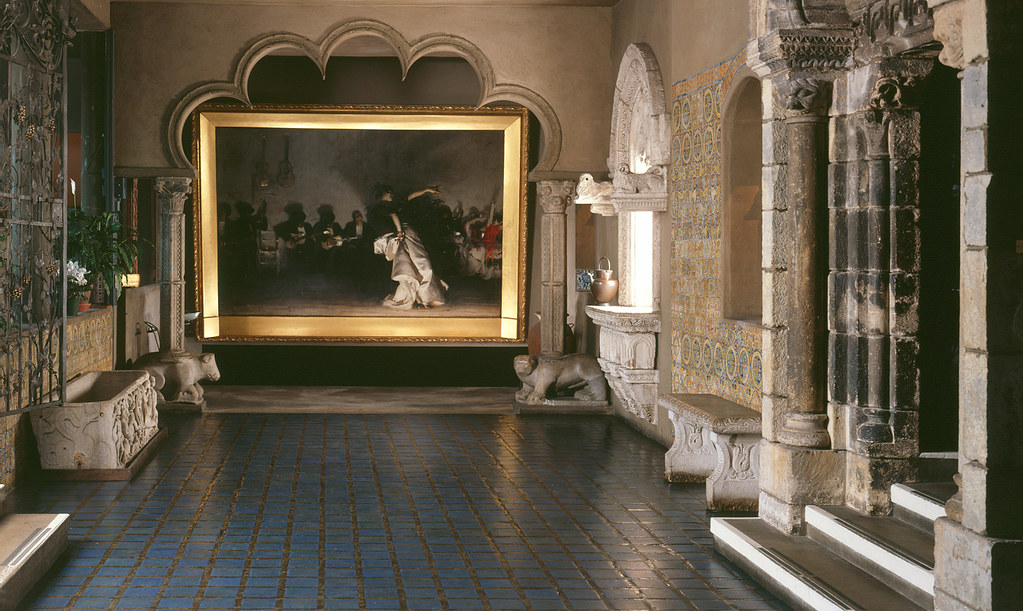 Isabella S. Gardner had a bit of a sneaky way of acquiring El Jaleo from her relative, T. Jefferson Coolidge. After failing to purchase it from him, she borrowed the painting🖼️ &amp; built the Spanish cloister to hold it. Stunned by its custom setting, he gave it to her on the spot.