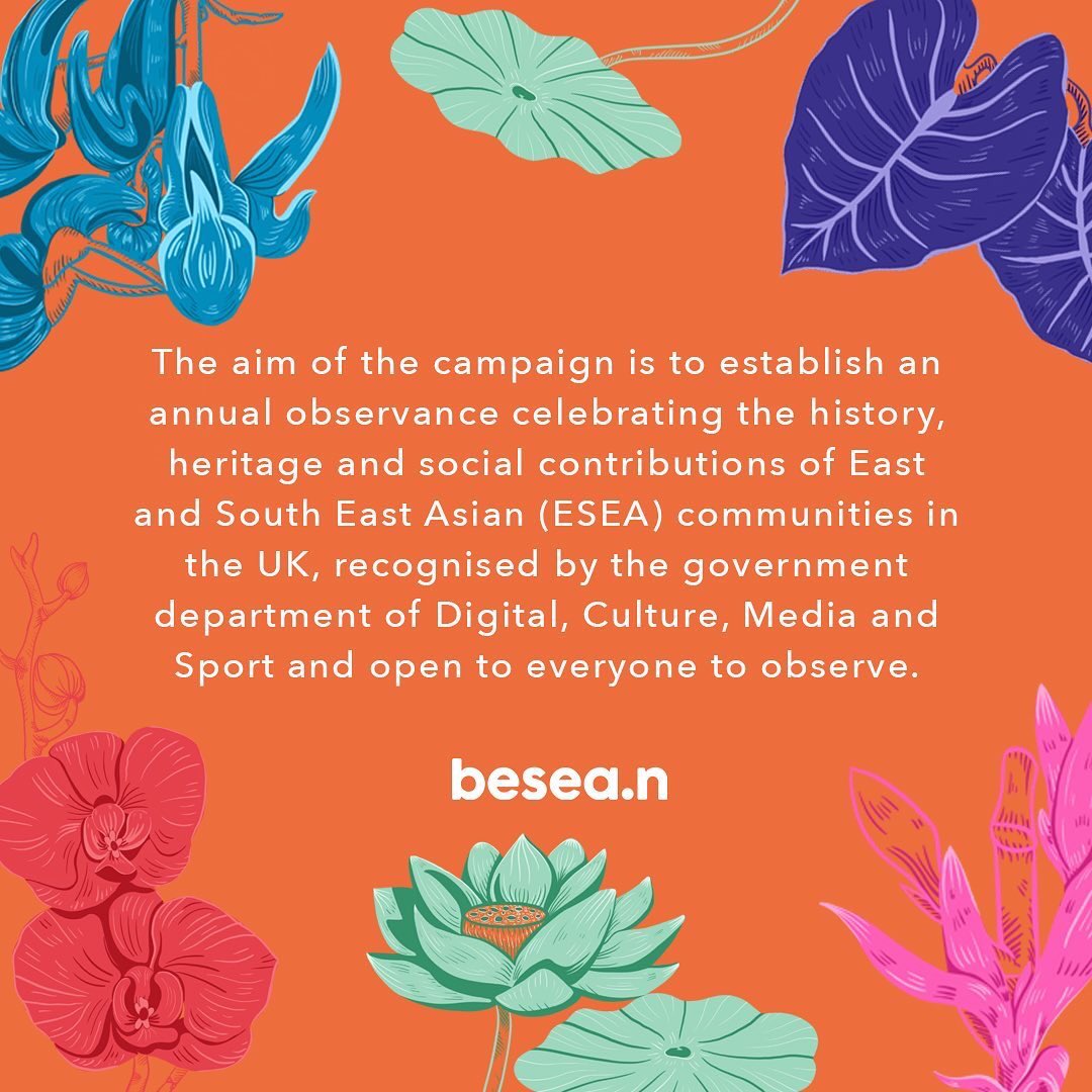 besea_n's tweet photo. We’re so excited to announce our programme for the UK’s first ESEA Heritage Month 2021!
💥🎊💥
You’ll be able to find out what’s happening in August/September in the calendar of events on our website - link in bio! https://t.co/Z6HEwCzV0q