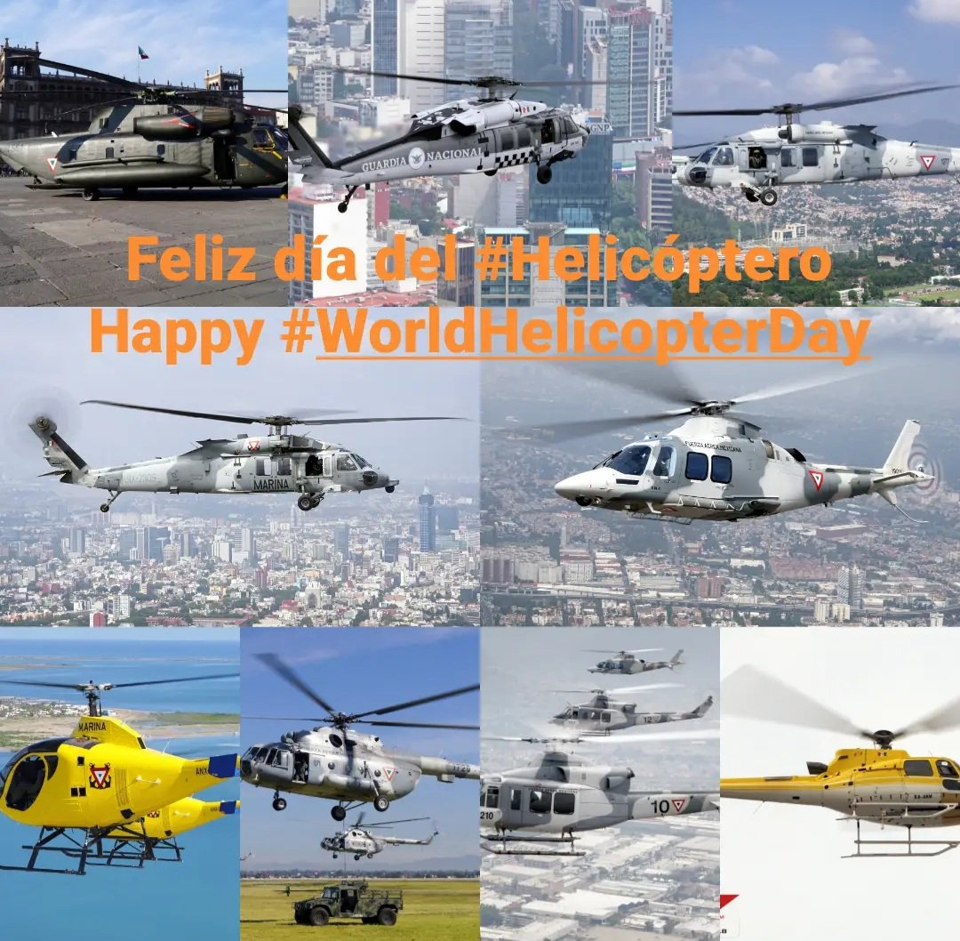 Feliz Día del #helicóptero 🚁 Happy #WorldHelicopterDay, afortunado de poder volar en diferentes modelos, marcas y tamaños