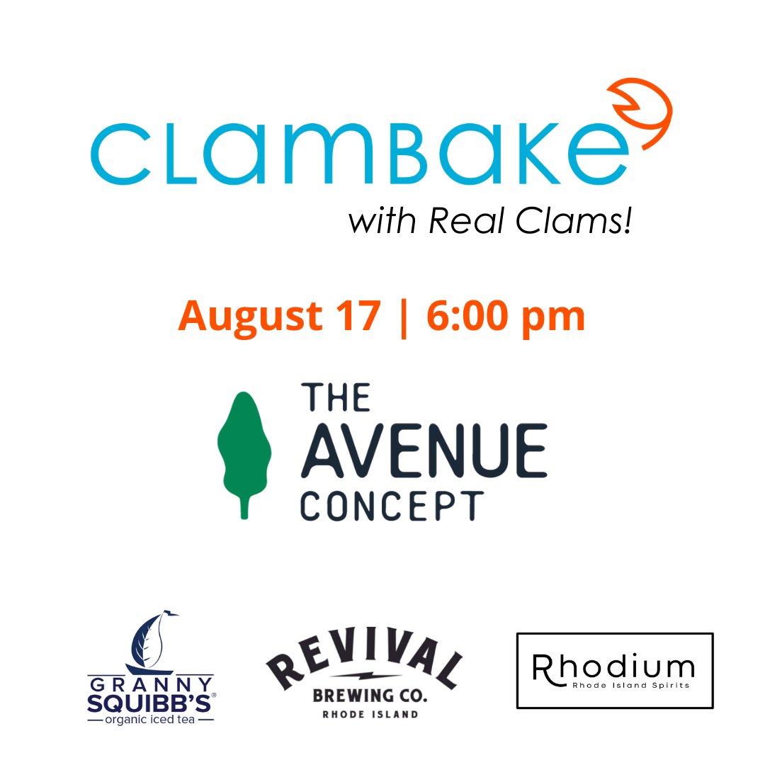 Clams + cocktails + cold tea + beer -- what better way to spend a summer evening outdoors? Join us TUESDAY at <a href="/AvenuePVD/">The Avenue Concept </a> in Providence for design talk &amp; good cheer. More info: designxri.wildapricot.org/event-4424531 
Many thanks to @RhodiumSpirits, @grannysquibb and <a href="/revivalbrewing/">Revival Brewing Co</a>!