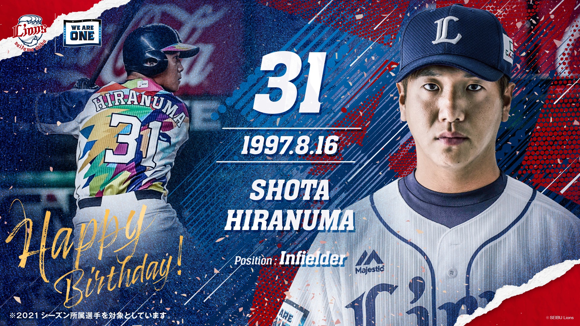 埼玉西武ライオンズ 本日8 16は 平沼翔太選手の誕生日です おめでとうございます ファンの皆さんからのお祝いコメントをリプライお待ちしています T Co Ovczkw9lb0 埼玉西武ライオンズ Seibulions 平沼翔太 誕生日 ハッピーバースデー