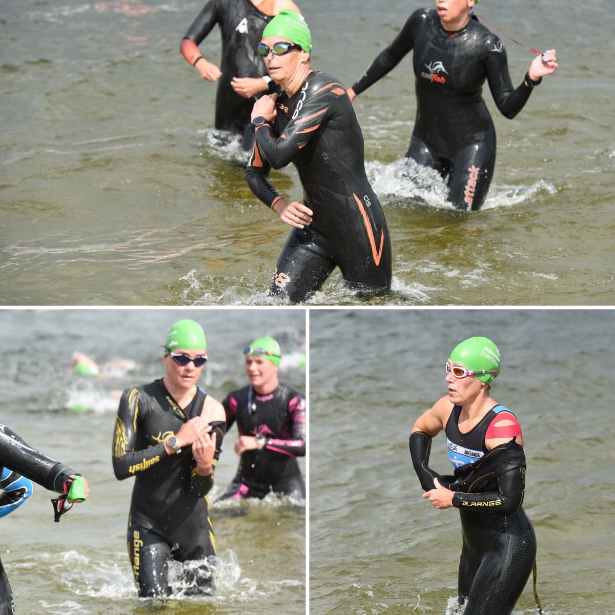 In de 2e divisie stonden Esmeralda, Olga, Sarah-Lynn en Emmy aan de start voor een sprint triathlon. Sarah-Lynn won deze wedstrijd en als team werden ze knap 6e!