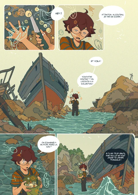 First encounter with Loireags, chatty water spirits, and test pages for a bigger thing 
