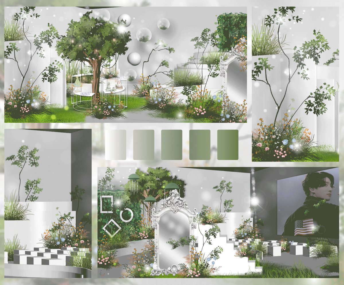 Jungkook__China's tweet photo. 2021 Jungkook CHINA Birthday Support: Part 5 
#SemperLiber🌿Gukgu’s Forrest Adventure🐇
Birthday Exhibition, Shanghai, CHINA🇨🇳

🐰36SPACE, whole venue, 500m² space
🐰2-day exhibition with 8-themed zones
🐰Professional floral arrangements throughout Kookie's UTOPIA

#정국 @BTS_twt https://t.co/DNTAe0TRq1