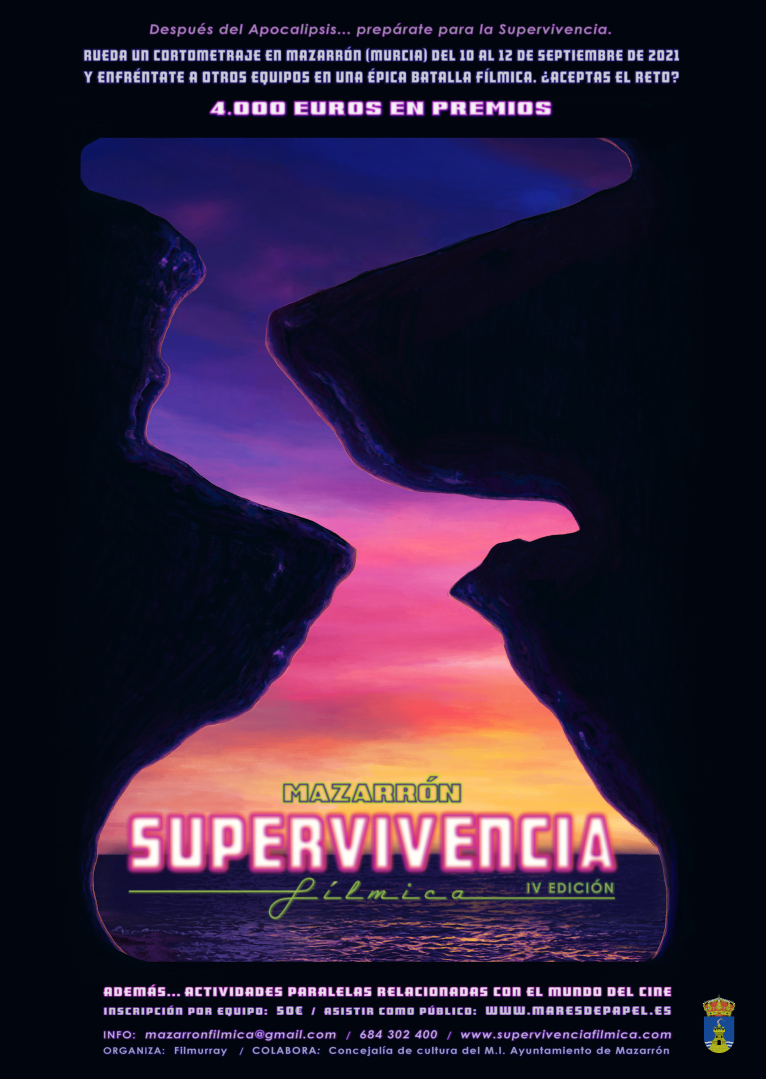 Rueda un corto en 45 horas en Mazarrón (Murcia, España). 4.000€ en premios!!! Ayúdanos con un retweet ;) #cortometrajes #festivalcine #festivalcortometrajes #mazarrónsupervivenciafílmica

supervivenciafilmica.com
