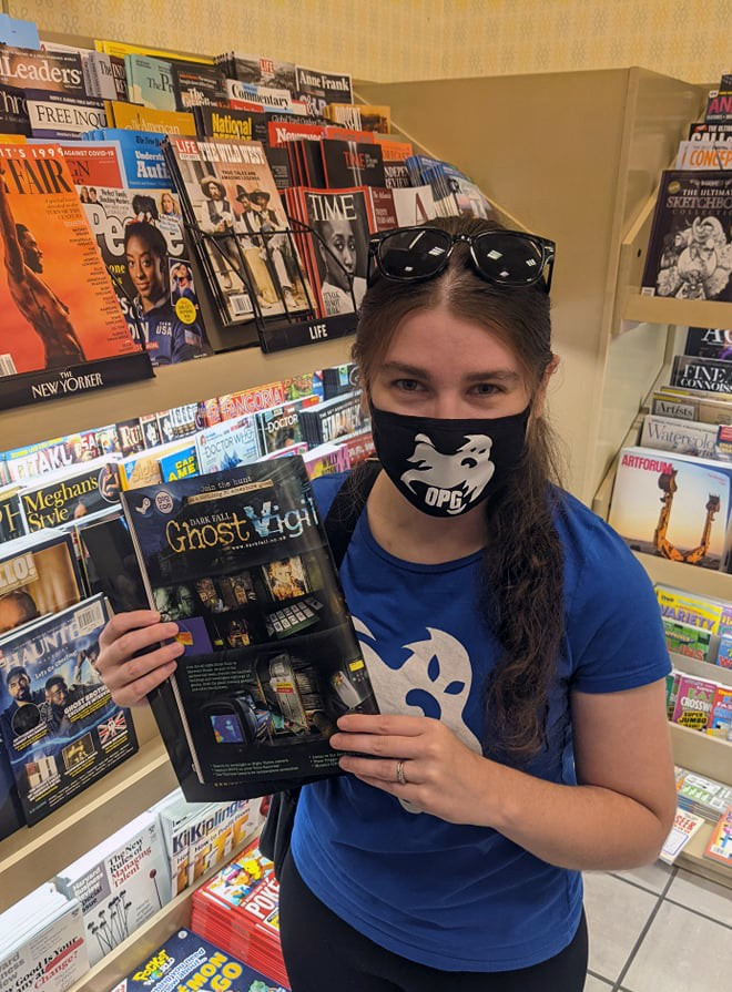 AshliFriel's tweet photo. Found #HauntedMagazine at Barnes & Noble! Complete with a snazzy ad for #DarkFallGhostVigil! π» https://t.co/XocTtVaDCi