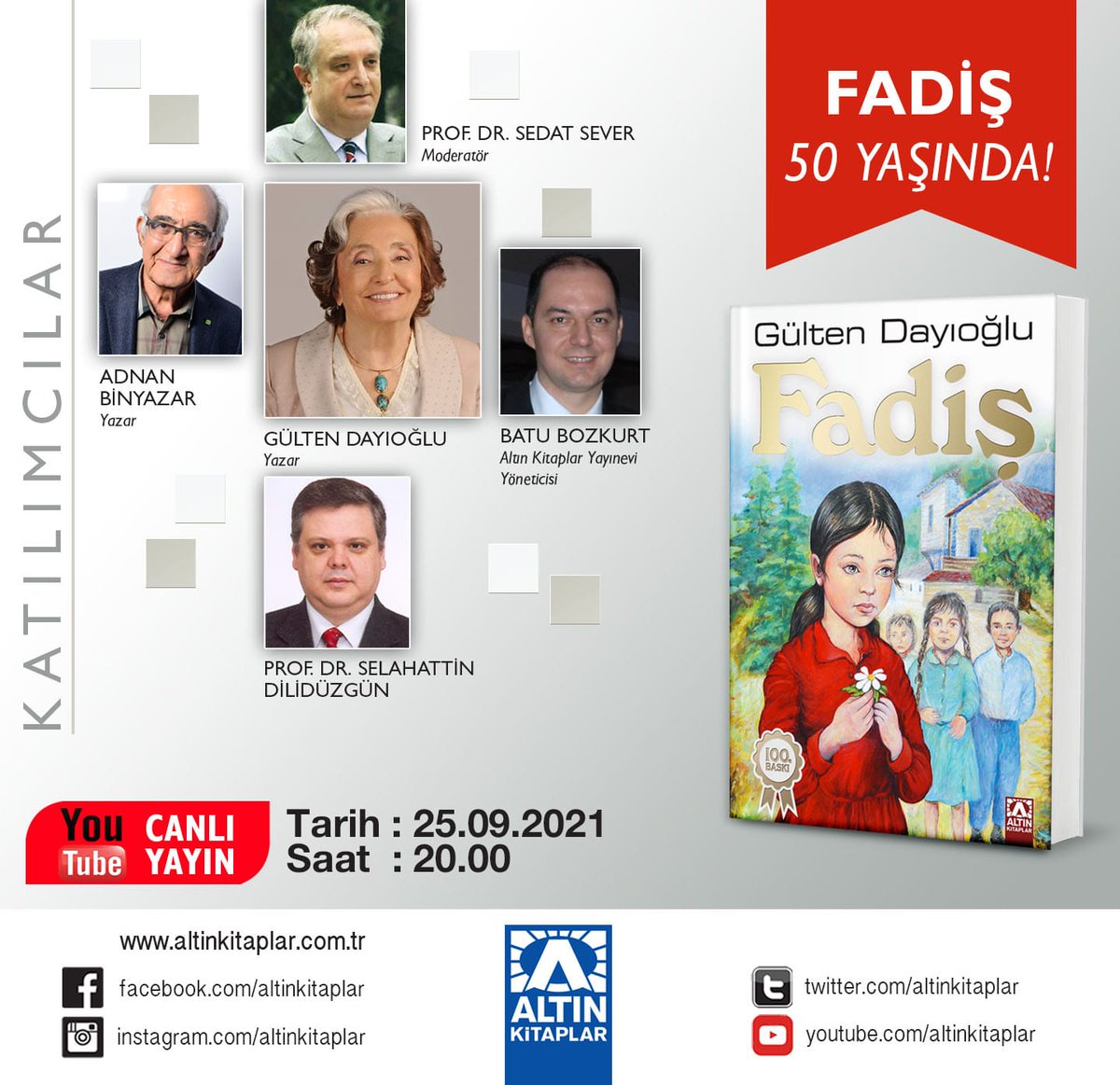 Fadiş'in 50. Yaşını okurlarıyla kutluyoruz. 📚