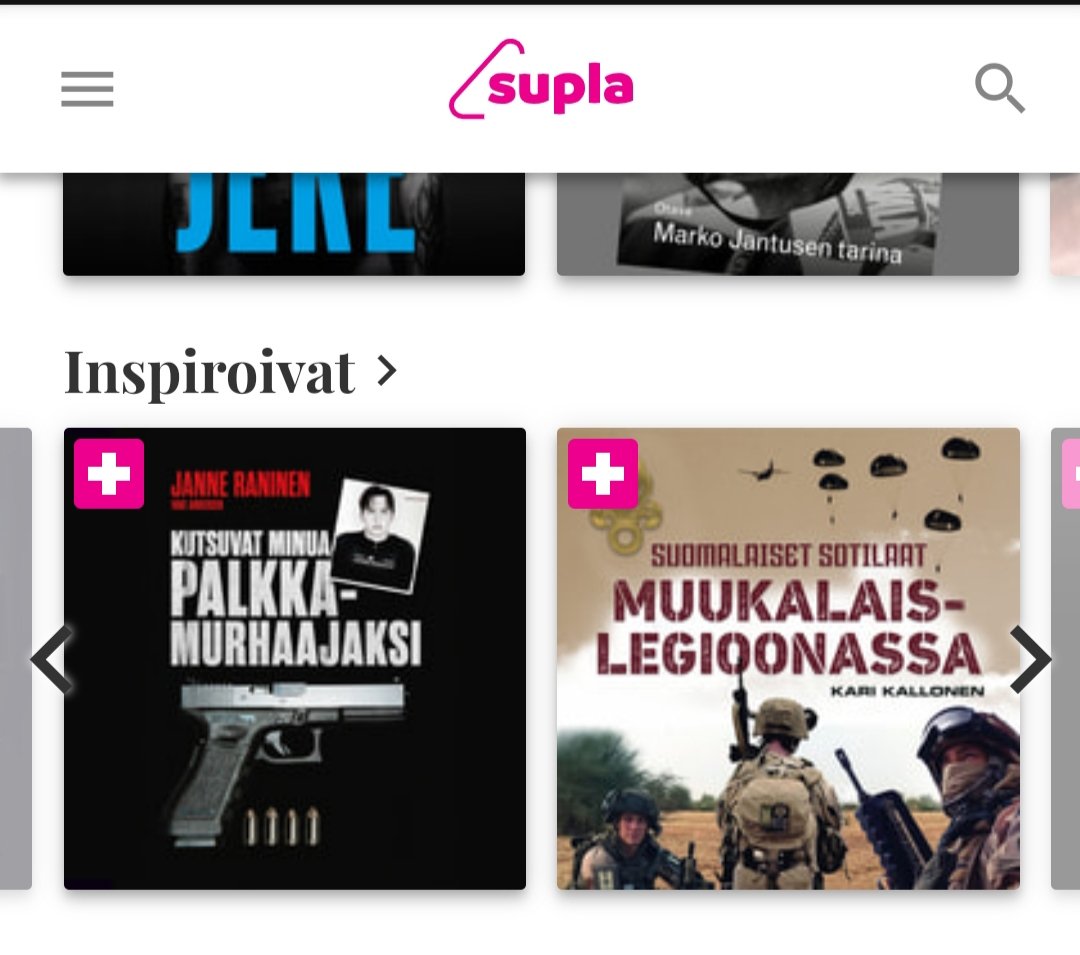 Kaipaatko sinäkin vähän inspiraatiota syksyyn? 
Supla-äänikirjapalvelun Inspiroivat-kategoriassa tarjolla  mm. Janne Ranisen Kutsuvat minua palkkamurhaajaksi, Marko Lönnqvistin Elämäni gansterina sekä Antto Terraksen Tallinan tappajat osat 1, 2 ja 3.