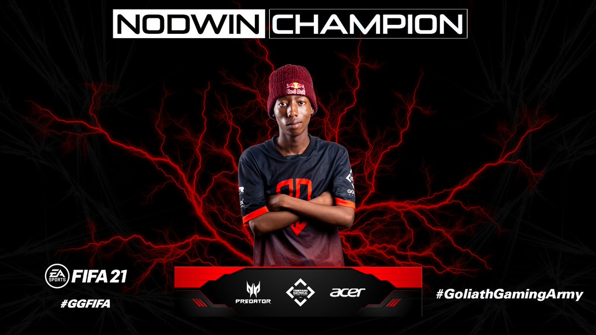 Congratulations to <a href="/YvngSavage0402/">Thabo Moloi</a> who claims the <a href="/NODWINGamingAF/">NODWIN Gaming Africa</a> season 3 title🏆🤠👏

We couldn't be more proud of our #GGFIFA squad who finish in 1st, 2nd &amp; 3rd/4th - power showing from the boys🦾🔥

Big thanks to Nodwin, the talent &amp; everyone who competed!

#GoliathGamingArmy