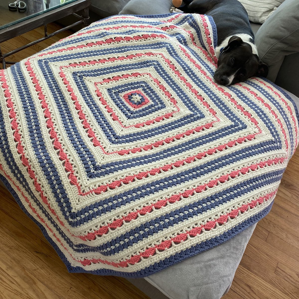 rosiethreadsco's tweet photo. BRIAR ROSE THROW BLANKET 🌺 https://t.co/lKy5v2m83D