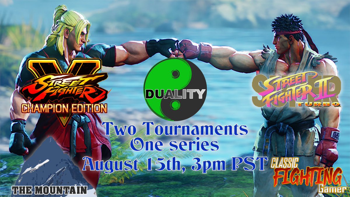 In just 4 hours we'll be running our #StreetfighterV tournament at 3pm PST!

You still have time to register, check it out here!
smash.gg/tournament/dua…

Don't forget to give your FREE $0.50 contribution to the matcherino and free sponsor quests here: matcherino.com/t/dualitysfv1