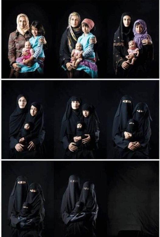 ′′ La scomparsa della donna ′′
Opera di una fotografa iraniana.