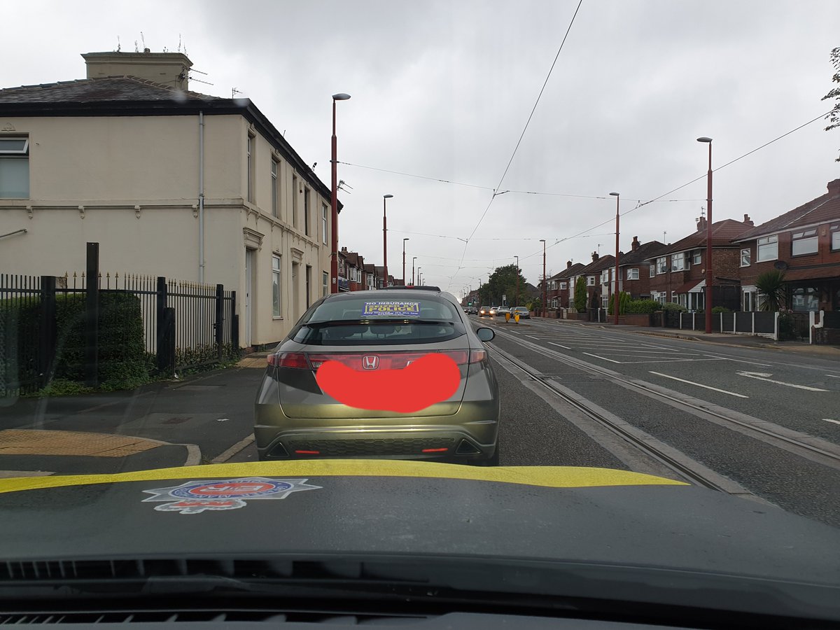 gmptraffic's tweet photo. This Honda was stopped on Manchester Rd, #Droylsden #OpTutelage. Driver admits no insurance, vehicle #seized and driver reported. #DriveInsured #ZME05 https://t.co/MdyWuVlQtB