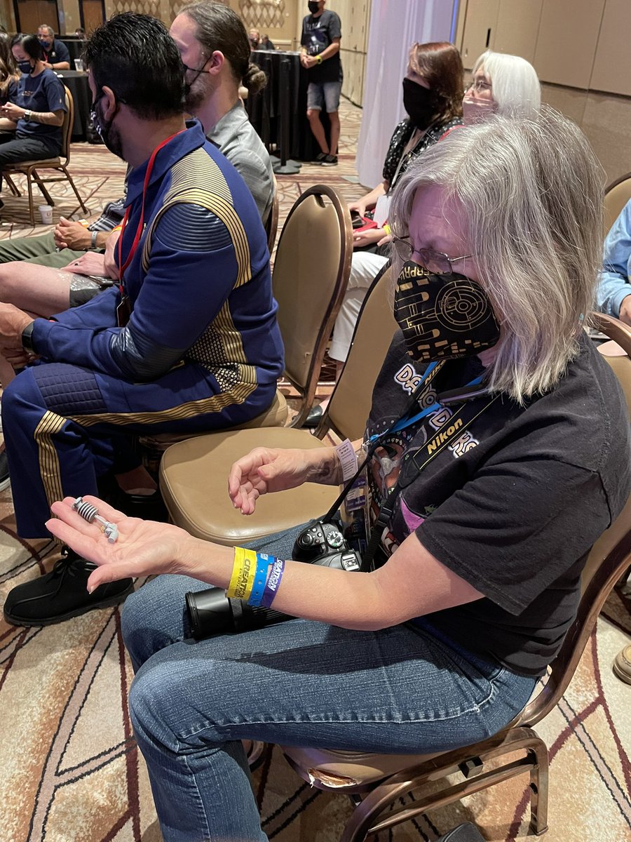 roddenberry's tweet photo. Thank you to #Lego Master @SamuelHatmaker1 for leading us through how to build an Uhura earpiece at the #Roddenberry Interactive Stage at #STLV #55yearmission! https://t.co/rDs0cQ2AgA