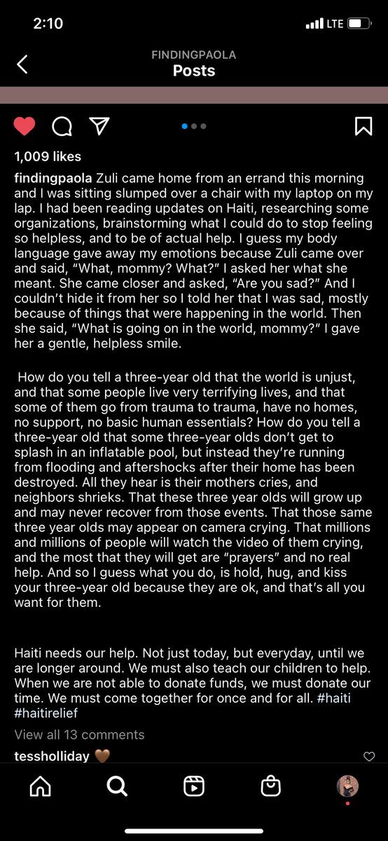 Than you to <a href="/findingpaola/">Finding Paola</a> for providing the proper ways we can support Haiti and for this very important message