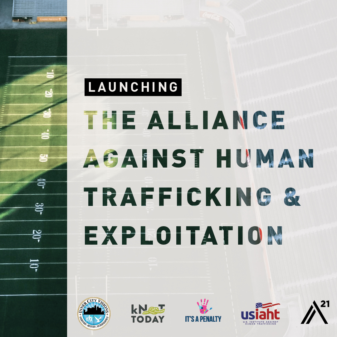 Our newly formed Alliance Against Human Trafficking &amp; Exploitation has joined forces with coaches and players from the <a href="/NFL/">NFL</a> as well as the <a href="/LASEC/">Los Angeles Sports & Entertainment Commission</a> to combat child sex exploitation and human trafficking in the U.S. (Press Release Link) #usiaht #NFL #EndHumanTrafficking