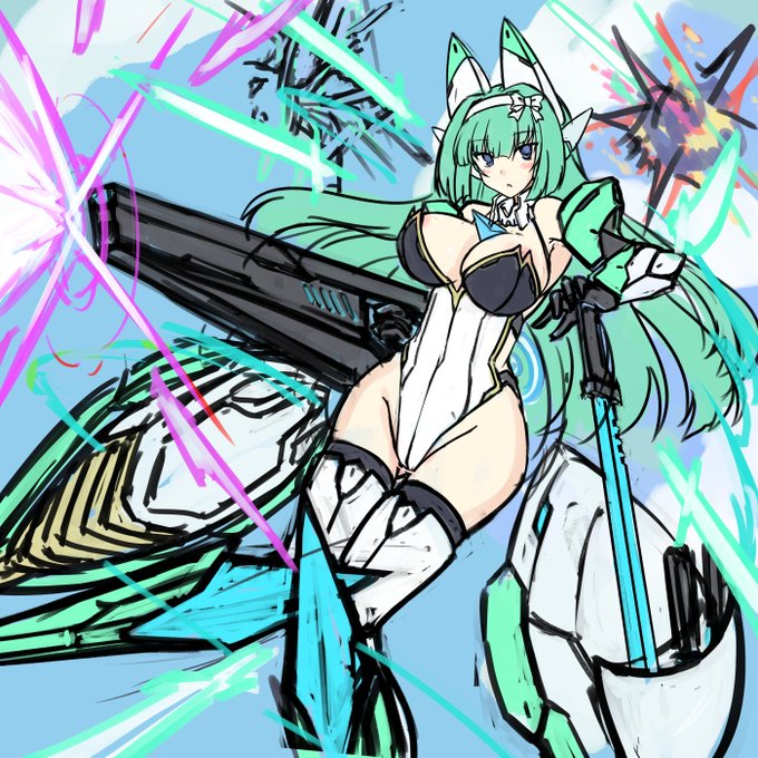 たまに発作起こしてこういうの描くんだけど完成しない気がするなあこれは 