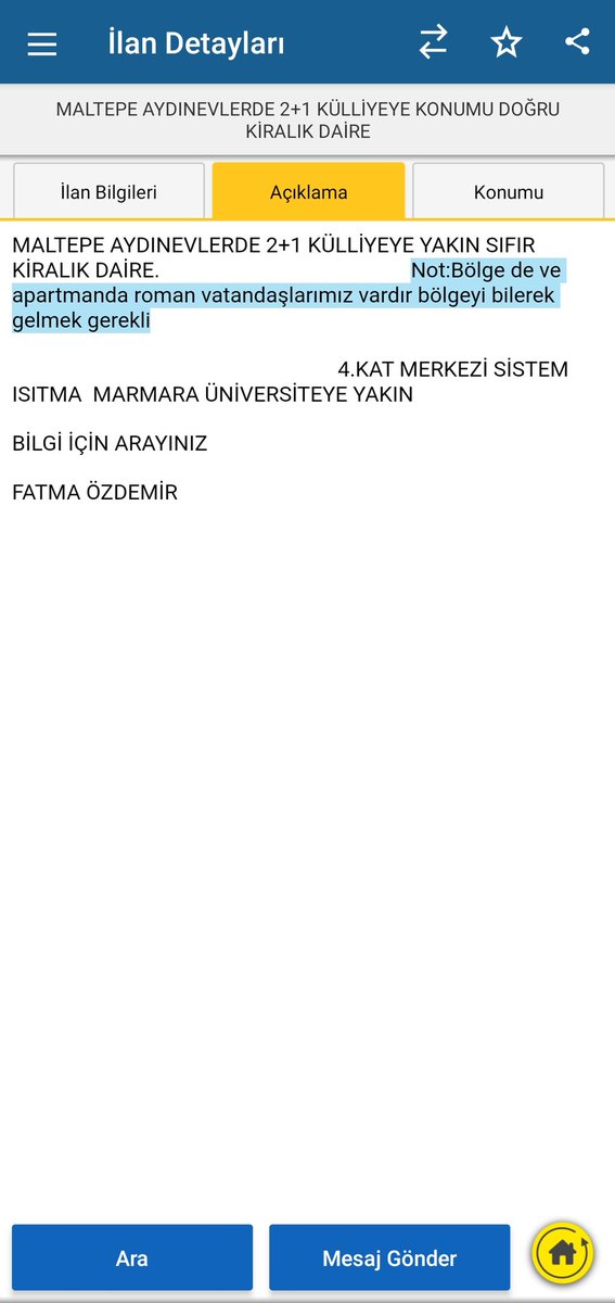 Çalgısız yaşayamanlar için birebir daire...