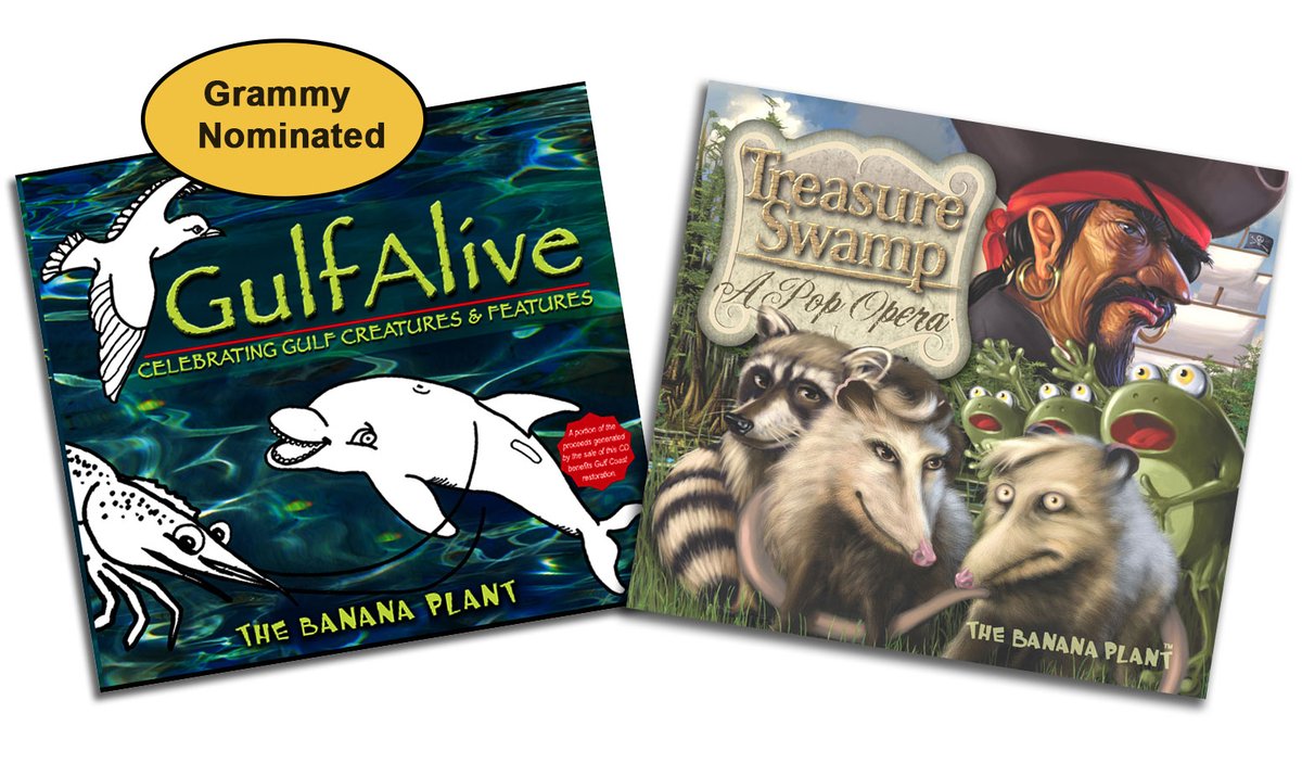 CreativityInsti's tweet photo. 2 FAMILY MUSIC CDs. Both "GulfAlive" &amp; "Treasure Swamp - A Pop Opera" for $14.95 INCLUDING SHIPPING at The Creativity Institute. "GulfAlive" sings of  creatures &amp; culture of the Gulf. In Treasure Swamp, an evil pirate tries to drain the swamp for treasure. https://t.co/TTXu3m9uFA https://t.co/QDnI5gb0BE