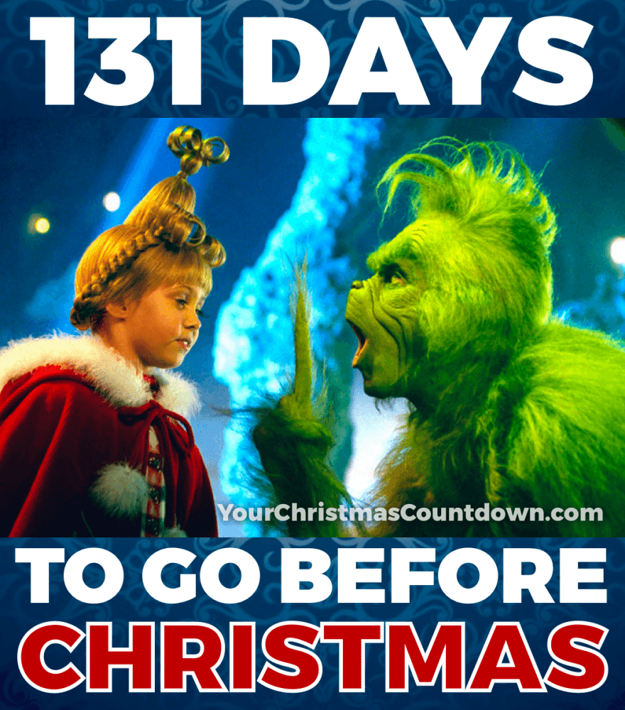 131 MORE DAYS BEFORE #CHRISTMAS!
 🕒 YourChristmasCountdown.com 🎄🎅