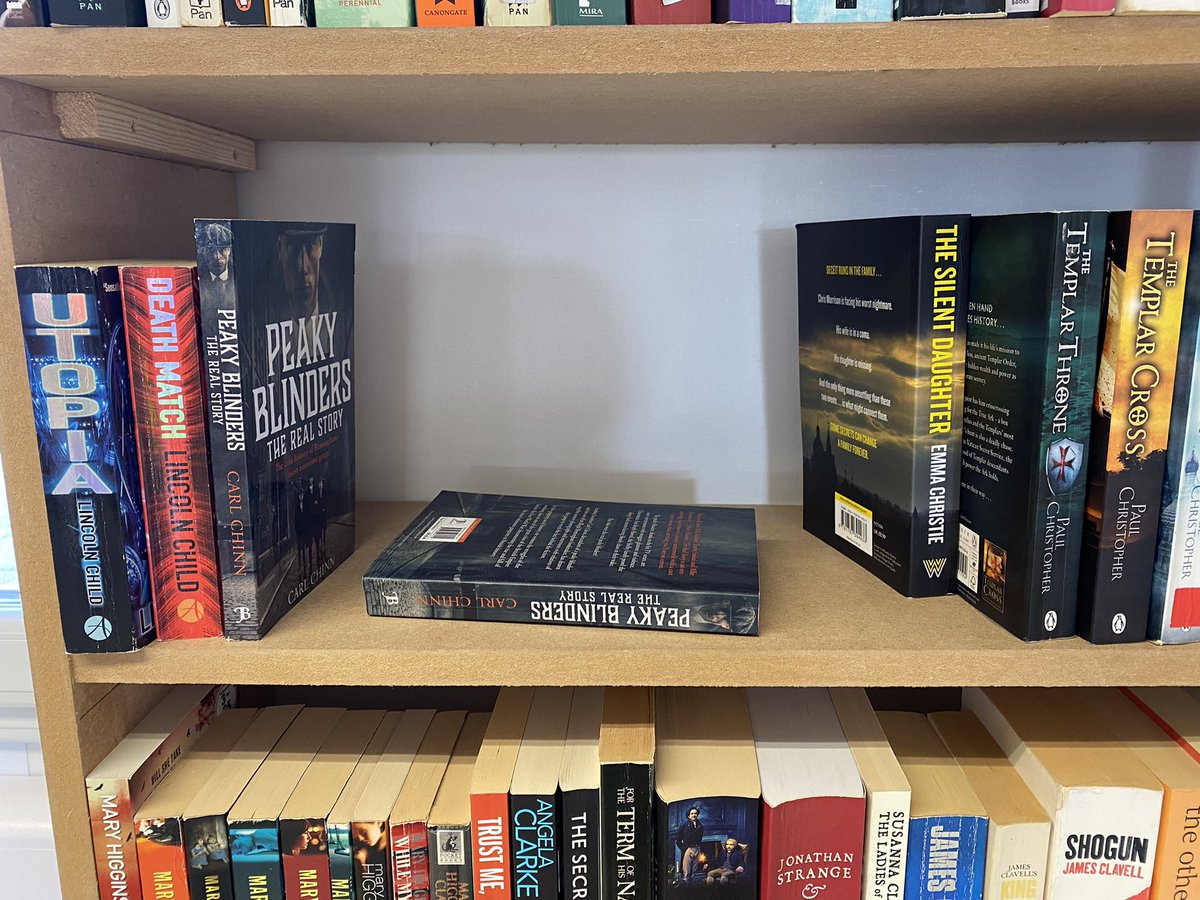 The end result when a customer asks if you have any Agatha Christie books, all 17 books sold! 

Thank you sir, we have lots more boxes still to unpack!@supportCHAS CHAS Charity Library