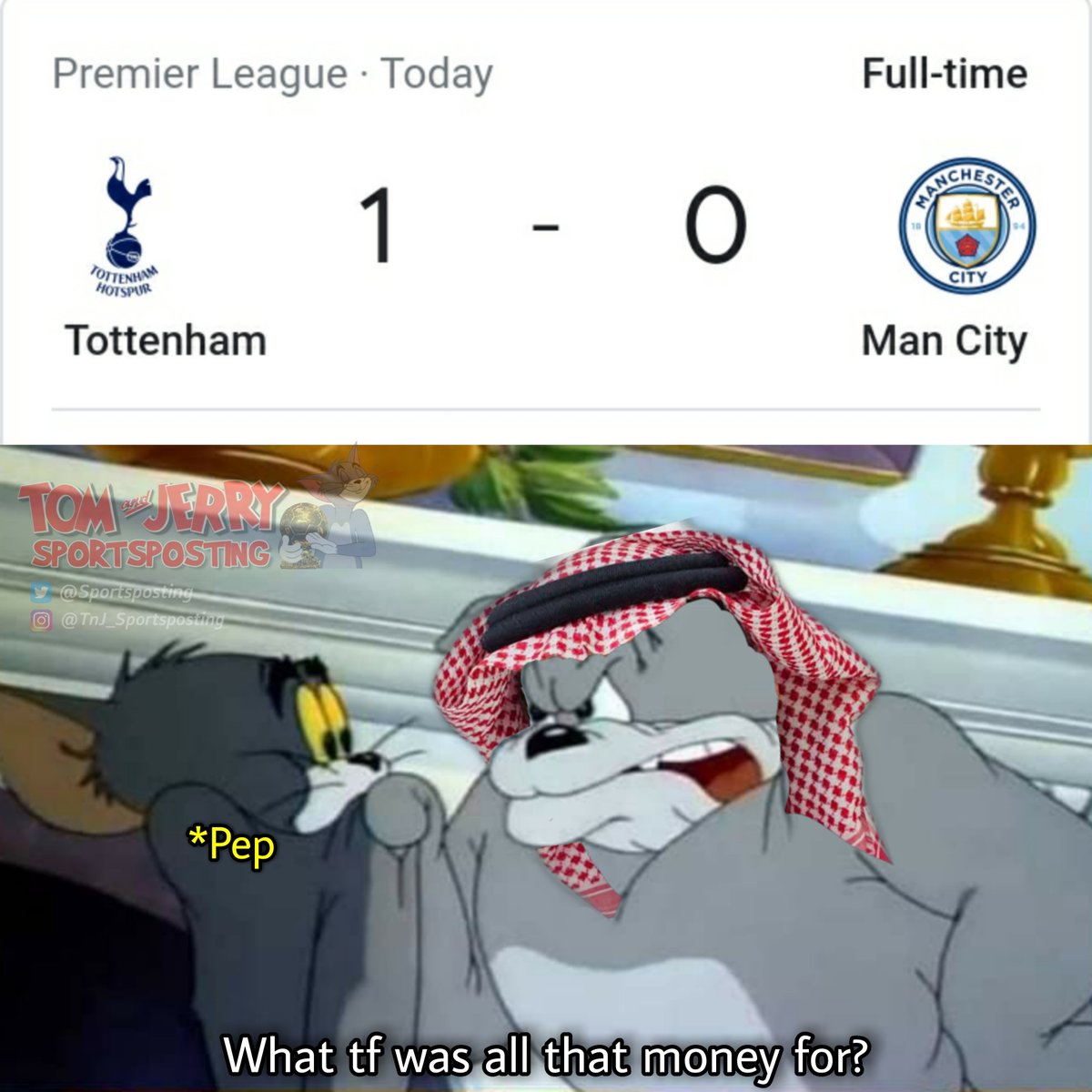 Started the 2021-22 campaign with a loss 😬 

#TottenhamManCity #TottenhamHotspur #Tottenham #mancity #ManchesterCity #PremierLeague
