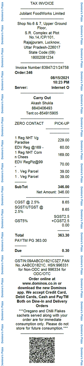 TravellersDa's tweet photo. Rest of the things recorded are on the video attached. I am also attaching my bill here in the thread. I would request @dominos @dominos_india team to contact me as soon as possible. #customerservice #Delivery https://t.co/4hBGQCet3o