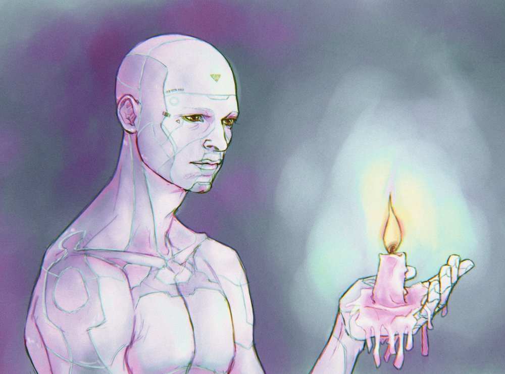 Fresh out of the oven~ Happy activation day to our favourite android! (In the future, haha) 
Never lose your light!~💙

I only had time for a quick sketch, I'll finish this when I can! 🙏

#DetroitBecomeHuman #dbhconnor #dbh #RK800 #Connor #ConnorArmy #DechartGames #wip