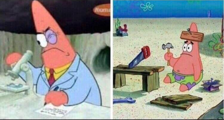 bfshopping's tweet photo. me cooking                         trying to       
a recipe                               remember
to the exact                        how to clean 
specifications                    a cast iron skillet https://t.co/iBi7AQoHDP