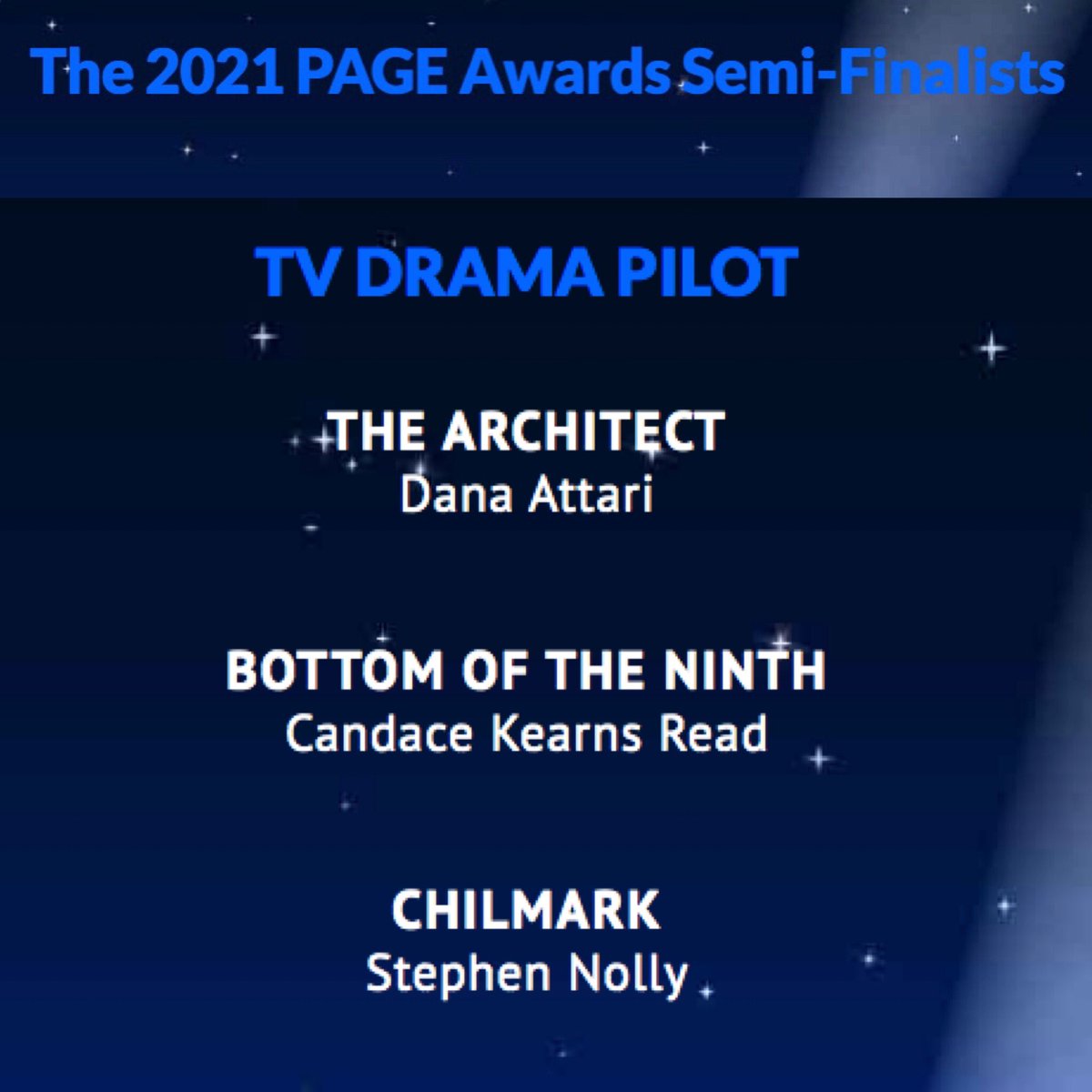 My heart is full. Beyond thrilled to see #CHILMARK advance to Semis at the <a href="/PAGEawards/">PAGE Awards</a>. This is a story I would really like to see come to life. #screenwriting #dramapilot #DeafCulture #marthasvineyard #amwriting