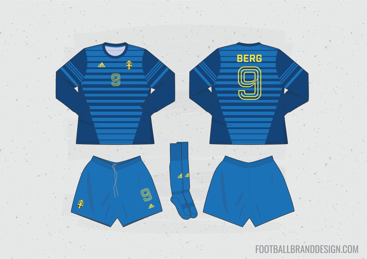 SvanteIvar's tweet image. Concept for @svenskfotboll and Adidas. Away kit + alternate versions.
#kitdesign #sparkdesignacademy