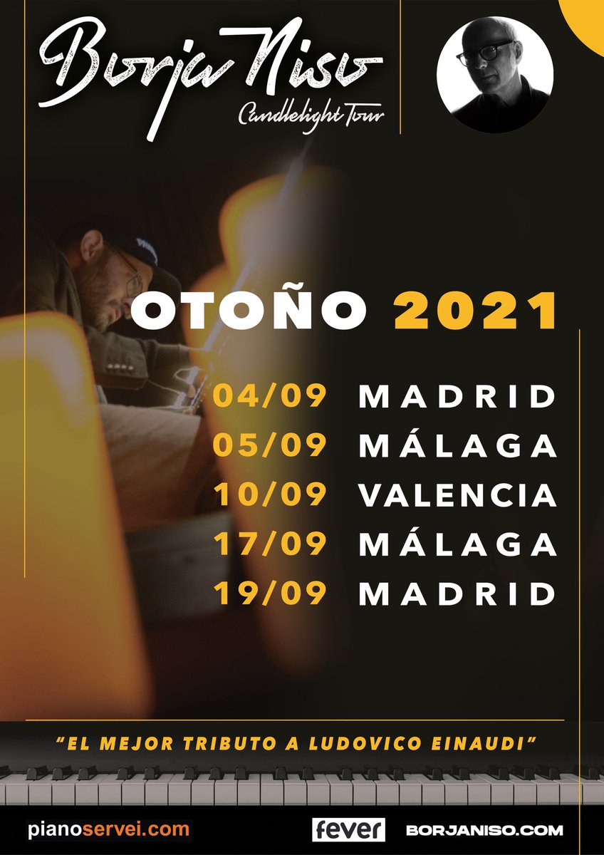 GIRA OTOÑO 2021 🥰🙏 @fever_es #candlelight #ludovicoeinaudi #borjaniso #piano #velas