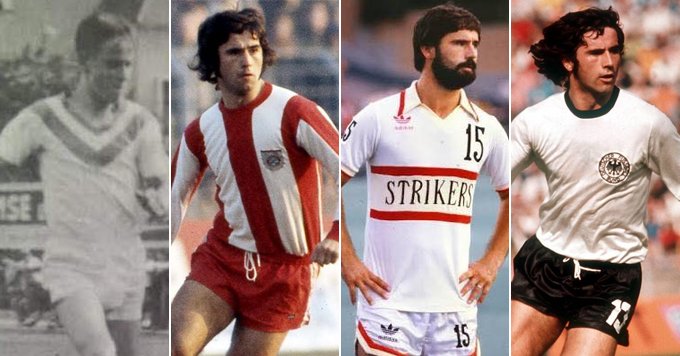 One of my football idols, amazing forwarder of all times!
RIP Gerd Müller !
Deutsche Fußballmannschaft und <a href="/FCBayern/">FC Bayern München</a>