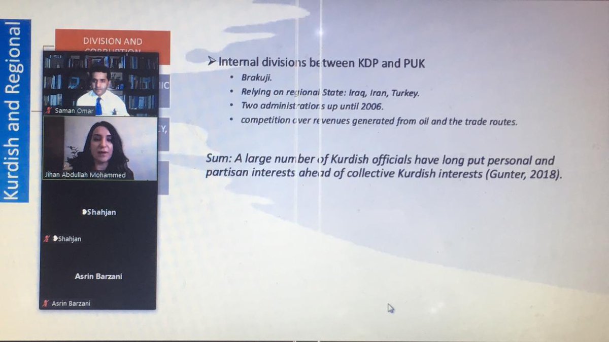 ⁦#KCNS⁩
وەرزێ ھاڤین 2021
کوردستان تالک ژمارە:3
بابەت: ریفراندۆما کوردان ل 2017 
دیتنەک کۆمەلناسیا سیاسی ،
مێڤان: جیھان موحمەد 
<a href="/JihanAMohammed/">Jihan Mohammed, Ph.D. (جيهان محمد)</a>
سپاس بۆ بەشداریا ھەوە، ھیڤی دکن ھەوە 
مفا وەرگرت
@shahjanmikaeel
<a href="/asrin_shvan/">asrin barzani</a>

#KCNS