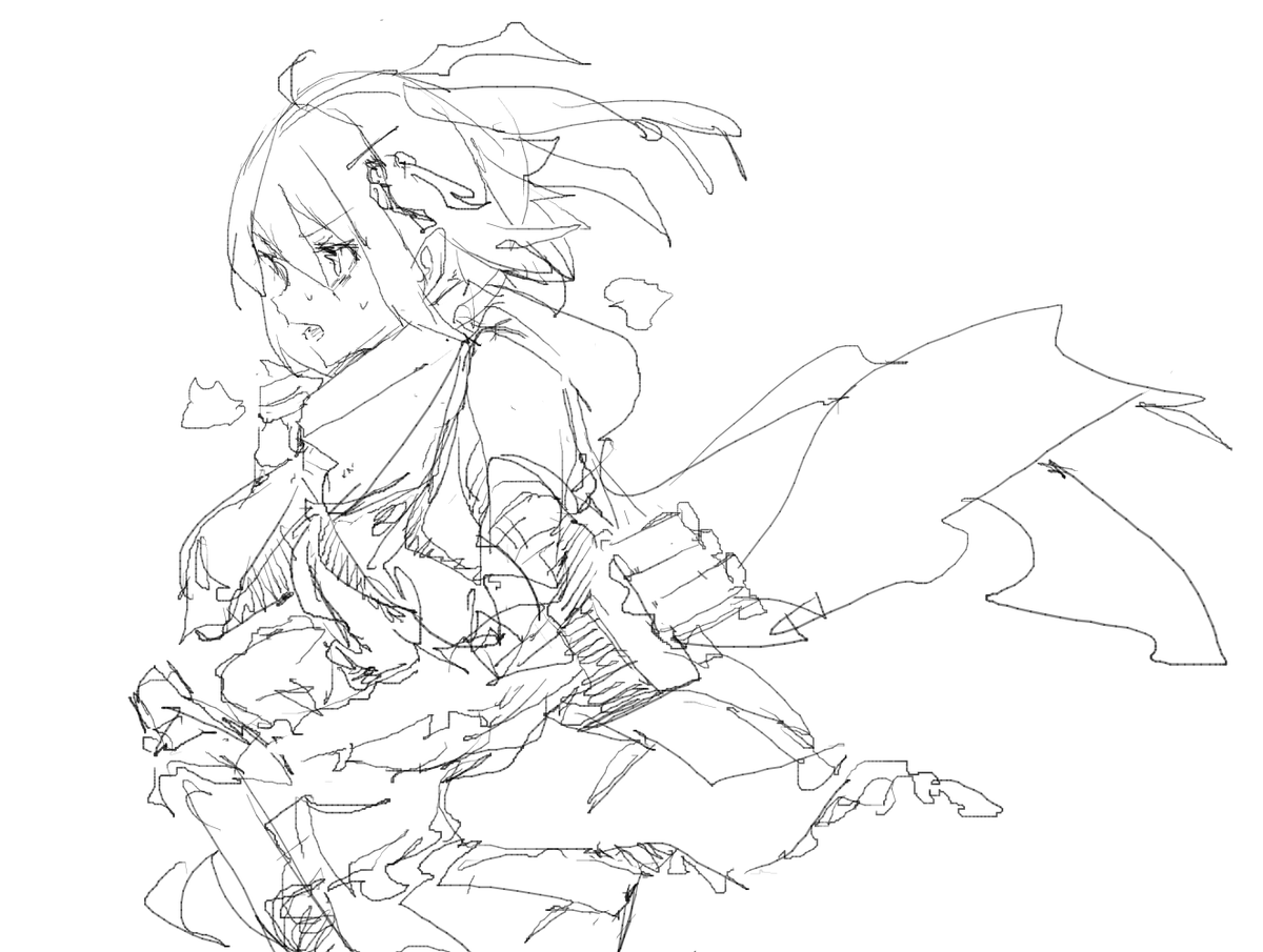 突ってた 