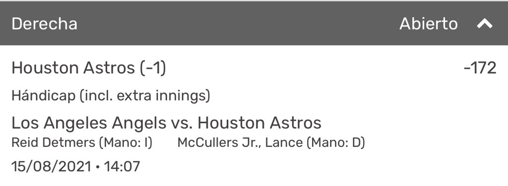 CONWIPICKSS's tweet image. MLB⚾️

Aquí les dejo el #FreePick del día🎯

VAMOS ASTROSS🔥🔥‼️‼️
#ForTheH #GamblingTwitter #MLB #FreePicks 

Astros vs Angels 
Pick: Astros -1