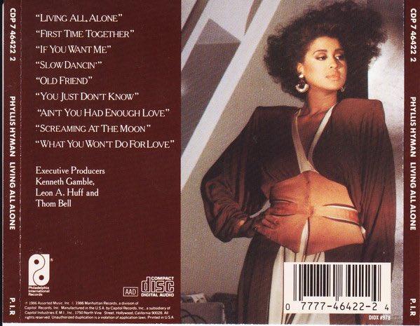adedolapo_mary's tweet photo. 35 Years Ago Today
August 15, 1986
#PhyllisHyman released her seventh studio album “Living All Alone” on #PhiladelphiaInternationalRecords produced by @mrkennygamble, #LeonAHuff and #ThomBell #LivingAllAlone35 https://t.co/RhKRl3b1nj