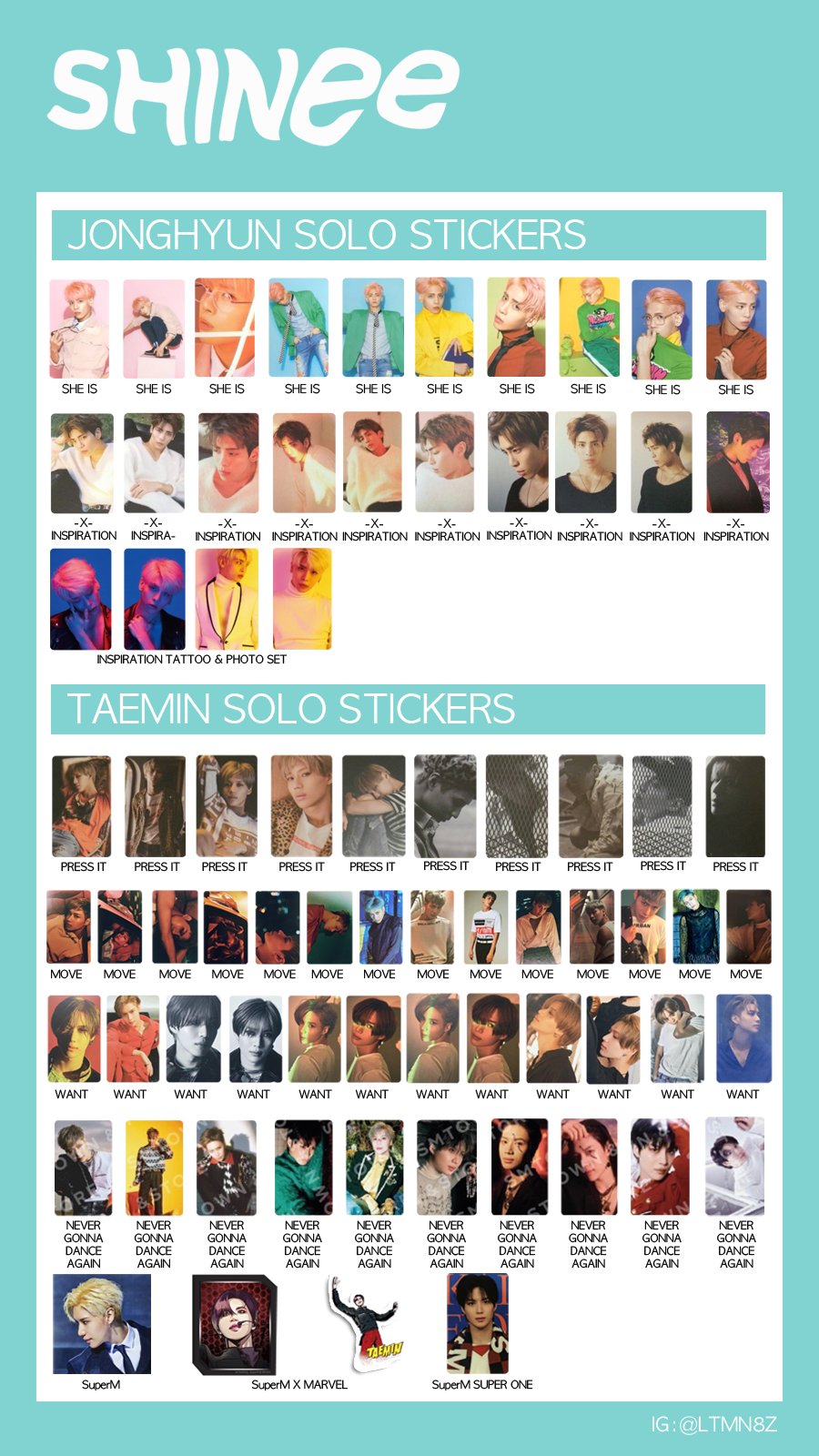 ltmn8z on Twitter "SHINee Templates Thread Updated August 16th 2021