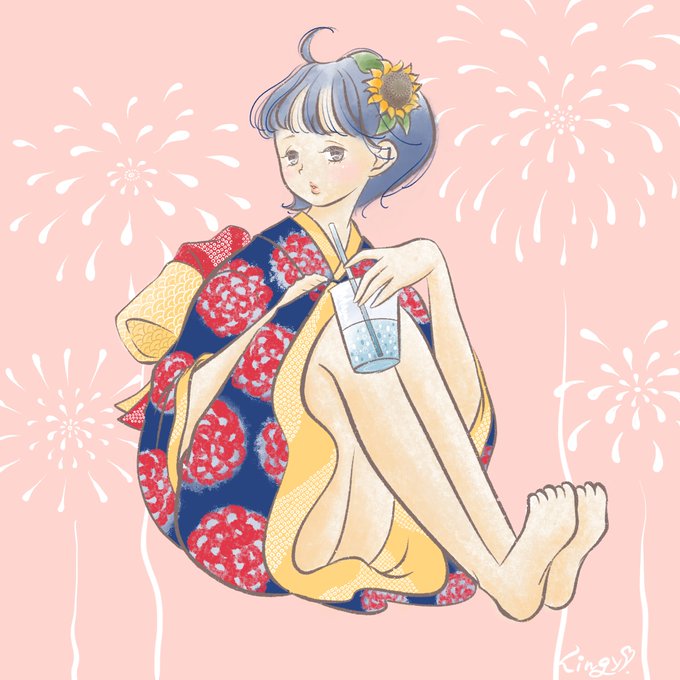 浴衣イラストのtwitterイラスト検索結果