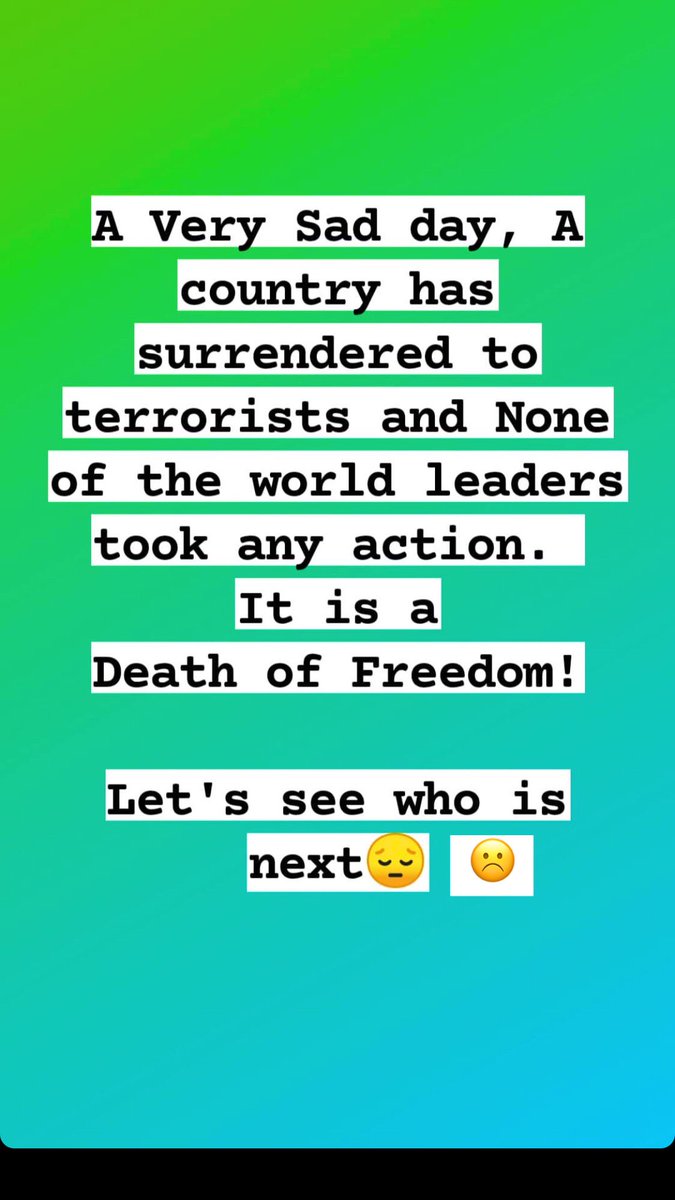 Payalbadhran's tweet photo. #sadnews #Afghanistan https://t.co/I7U9tSjo0L