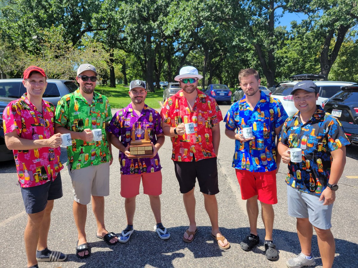 BGW2026's tweet photo. After three grueling days on the course, countless lost balls, plenty of beers, and a whole lot of laughs #TeamLambert came out victorious as the #BGW2021 team Champions https://t.co/C2xBjbzNKx