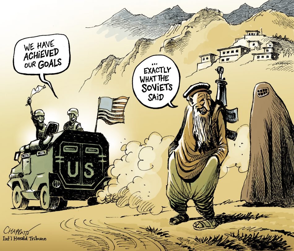 The korea herald карикатура на теракт. Афганистан карикатура. Карикатуры на американцев в Афганистане. США Афганистан карикатура.