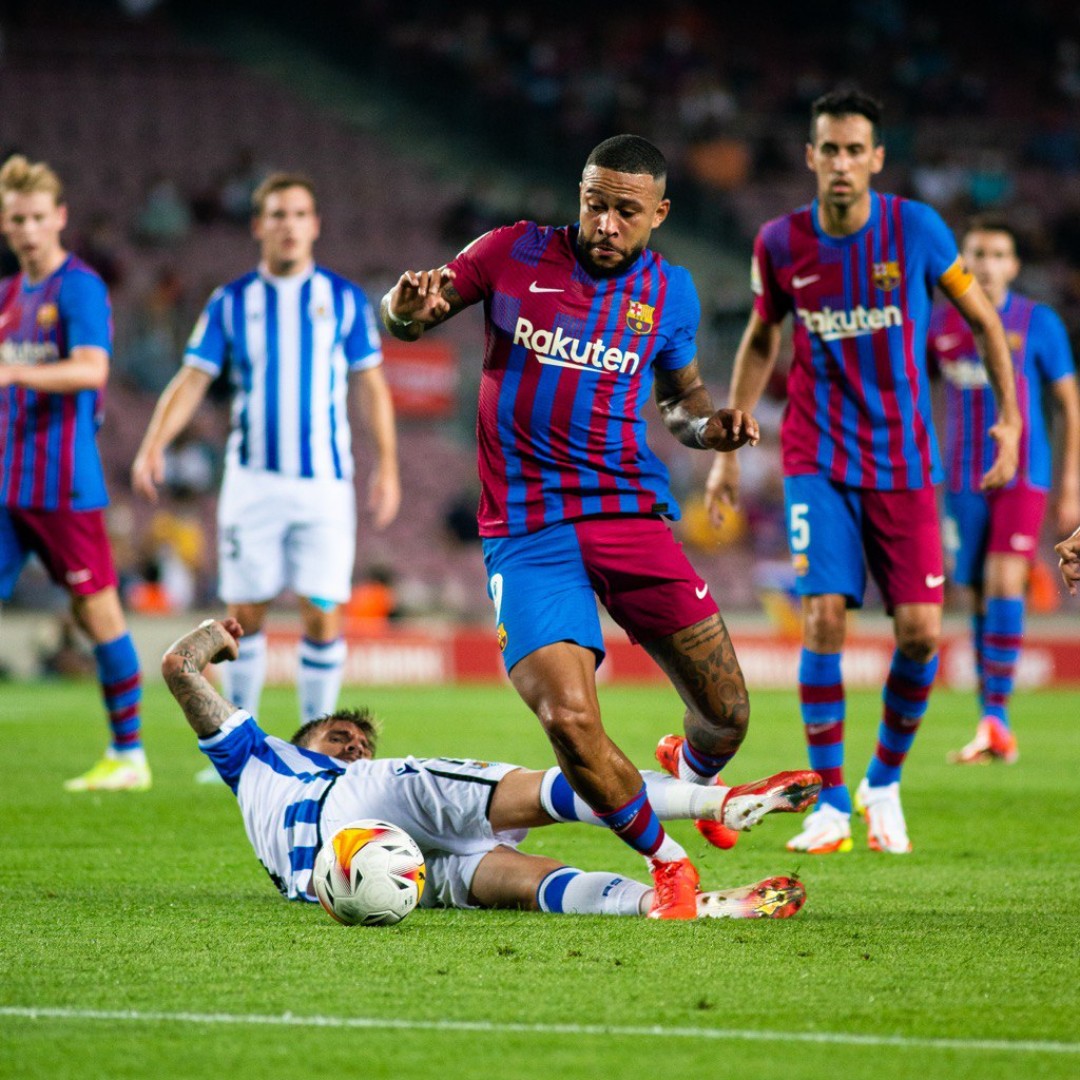FCBarcelona's tweet photo. 𝘽𝘼𝙍𝘾̧𝘼 𝘿𝙀𝘽𝙐𝙏 @ericgm3 ✅
𝘽𝘼𝙍𝘾̧𝘼 𝘿𝙀𝘽𝙐𝙏 @Emerson_Royal22 ✅
𝘽𝘼𝙍𝘾̧𝘼 𝘿𝙀𝘽𝙐𝙏 @Memphis ✅
𝘽𝘼𝙍𝘾̧𝘼 𝘿𝙀𝘽𝙐𝙏 Nico González ✅
 https://t.co/LiSYpEsZhd