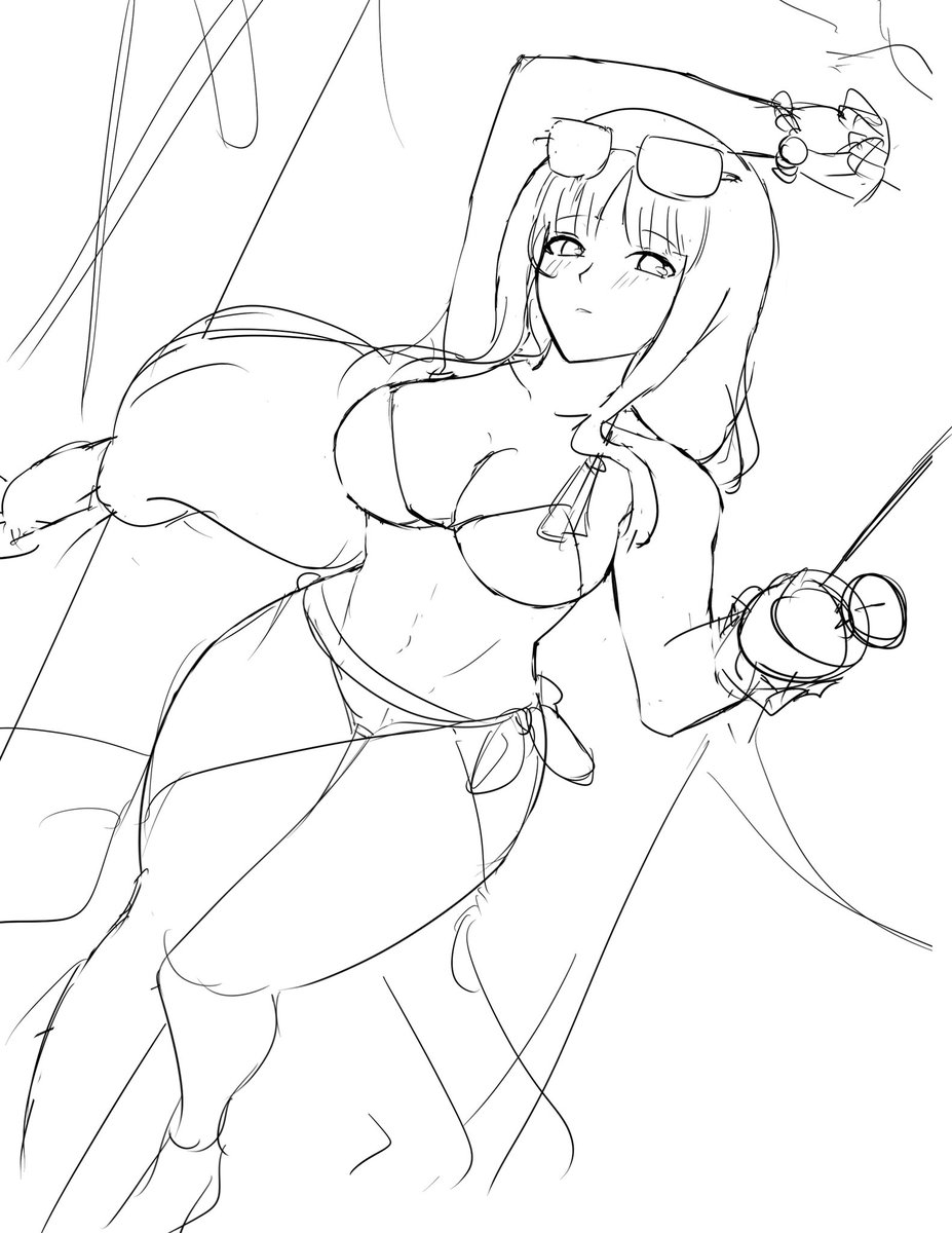 Scrapping this sketch for a better idea + pose, but enjoy this summer Altina 