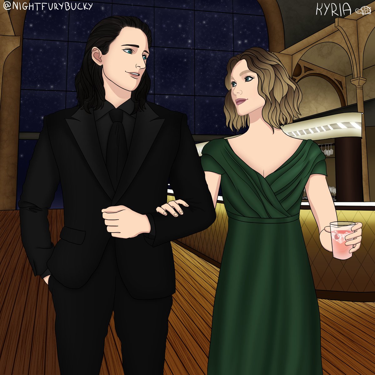 nightfurycyare's tweet image. And before Loki really registered what was happening, he had Sylvie’s hand clamped down in the crook of his elbow

#sylvie #Loki #sylki #sylkiweek 

From @neon_heartbeat 's RE: Arrangement Sylki fic

archiveofourown.org/works/32474989…