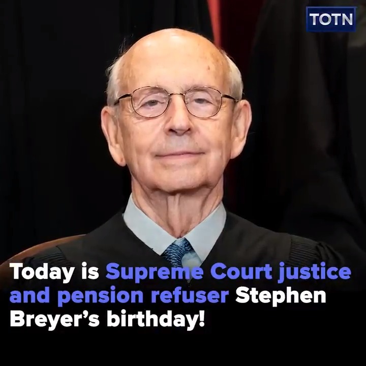 Happy Birthday, Justice Stephen Breyer, from your friends at Tooning Out The News! 