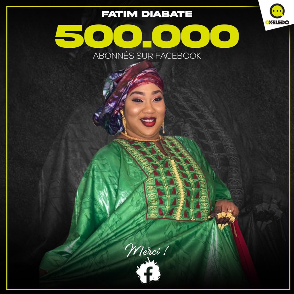 Okeledomag's tweet photo. Fatim diabaté prend de la hauteur et avec 500k abonnés sur Facebook, la haute gamme est entrain de s'échapper wa naw ma tchogo don ni yé Tim Tim talé yé fo succès dan na 😎
#FatimDiabate #odow #okeledofollowers https://t.co/g6lFe1Ntnx