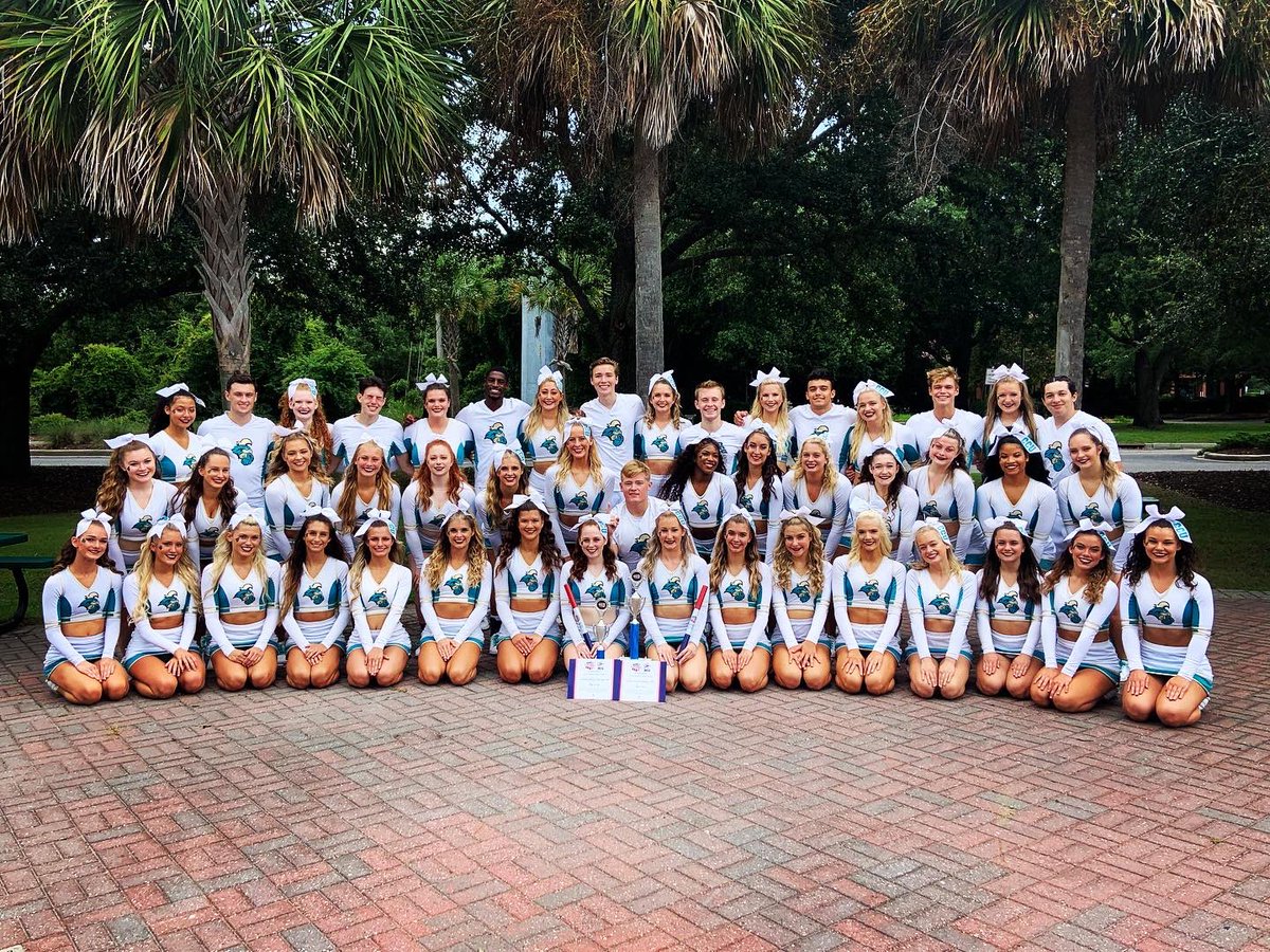 coastal_cheer_'s tweet photo. COASTAL CAROLINA UNIVERSITY CHEER TEAM has WON 2 GOLD bids to the 2022 NCA Collegiate National Championships!!! CCU Cheer is the ONLY team to walk away with TWO GOLD bids!!! Our All-Girl team and Coed Team just DOMINATED at camp.  Both teams winning in their divisions! https://t.co/xUGtyRuQGy
